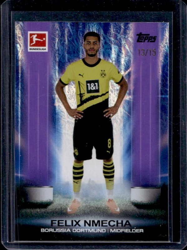 2023-24 Topps Chrome Felix Nmecha Ultra Beam Purple Refractor #UB-16 Dortmund