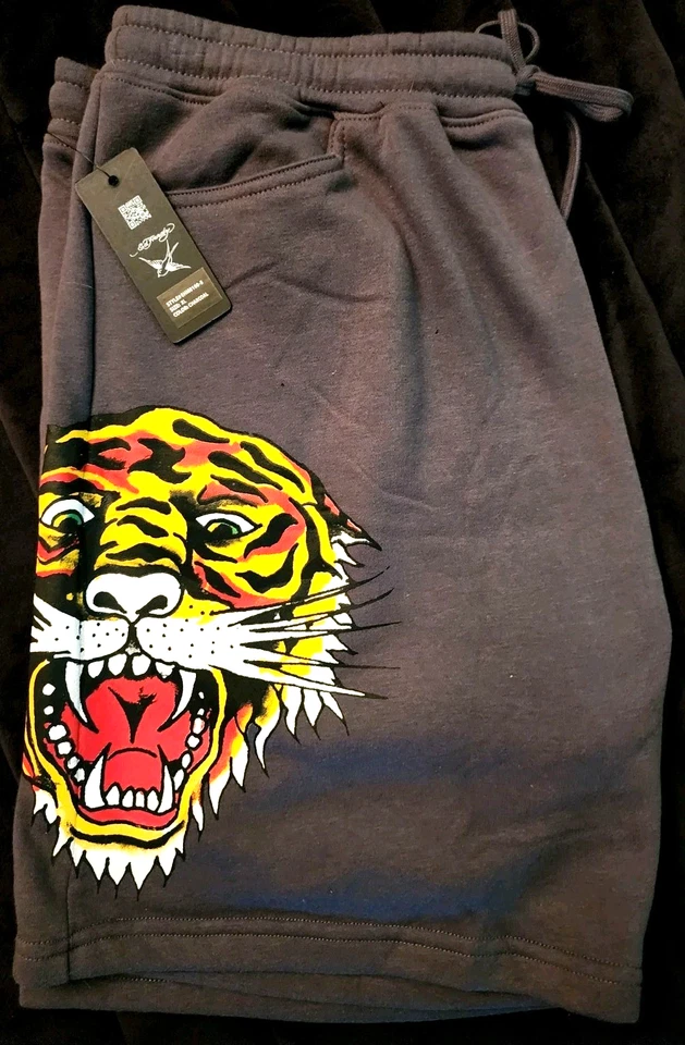 Pantalones cortos Ed Hardy polar tatuaje calavera, serpiente, pantera, tigre, águila, dragón Foto 2 de 4
