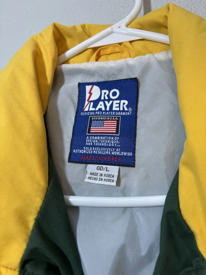 90'S PRO PLAYER NFL GREEN BAY PACKERS Windbreaker Men's Large Vintage NWOT VTG - Image 3 of 4