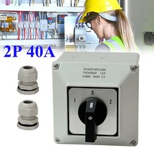 40Amp 2 Pole IP65 Enclosed Change Over Switch Changeover Switch Waterproof