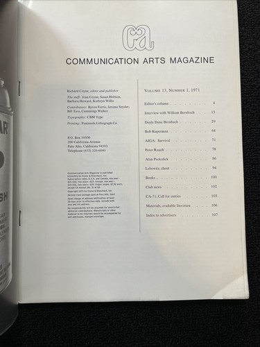 Konvolut 4 alte Kommunikation Kunst Zeitschriften Vol. 13/14 + Annual Design Art V4 - Bild 7 von 24