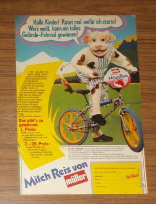 Seltene Werbung MÜLLER MILCHREIS Diamond Back BMX Promo 1981