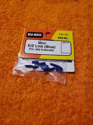 Du-Bro - Mini E/Z Link Blue For .062 Pushrods - New - Part 940-BL - JT25