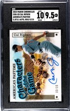 2023 Panini Chronicles America Pastime Cal Ripken Jr. GOLD /15 SGC 9.5 w/10 AUTO