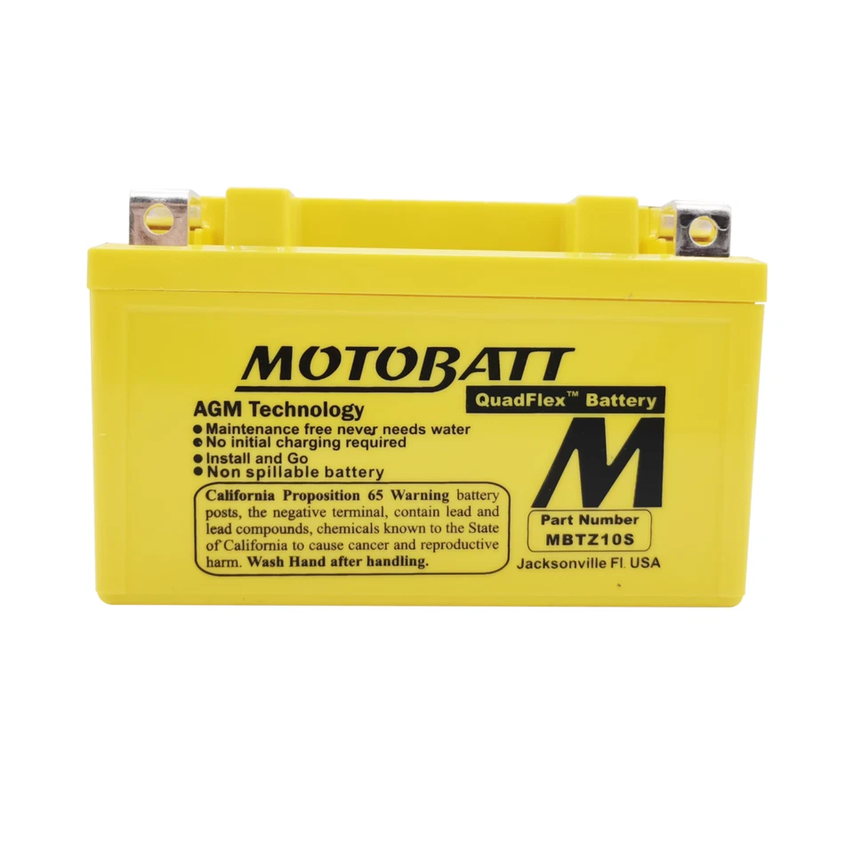 Motobatt Premium Battery for Honda CBR 1000 RR 2010-2014 MBTZ10S AGM - Image 3 of 4