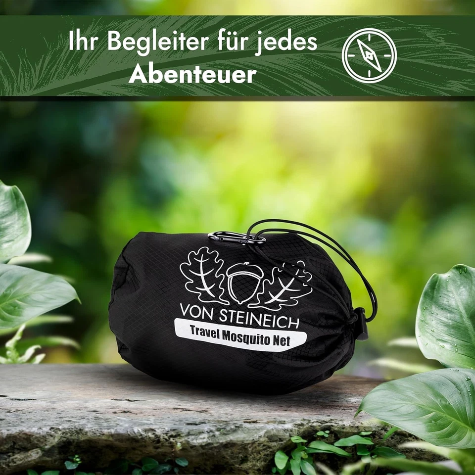 VON STEINEICH® Moskitonetz [Reise] Handliches Reise Moskitonetz | 220cm x 170cm - Bild 4 von 4