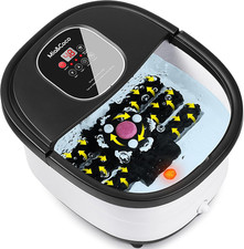 Electric Foot Spa Bath Massager Heat Bubble Shiatsu Pedicure Set Timer