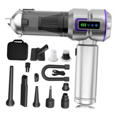 Car Vacuum Cleaner Cordless, 22000PA High Power Portable Handheld Silver Purple