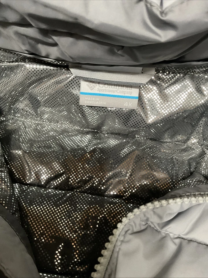 Columbia Powder Lite II Insulated Jacket Coat Gray Mens Sz 4X Big & Tall New - Image 2 of 4