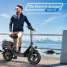 14" Folding Electric Scooters For shopping E-Scooter 250W 15AH 25km/h With seat