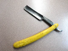 Razor - Straight Edge - Electric - Nice Ornate Handle - Antique - One of a Kind 