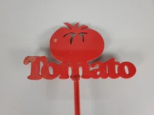 Vintage 16" Metal Vegetable Garden Marker Sign For "Tomatoes"