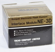 Sunpak NE-3D Interface Module f/Nikon F3 Cameras, Sunpak 555, 622 hard-to-find,