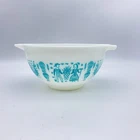 Vintage Pyrex Amish Butterprint 441 Cinderella Mixing Bowl 1-1/2 Pint Turquoise