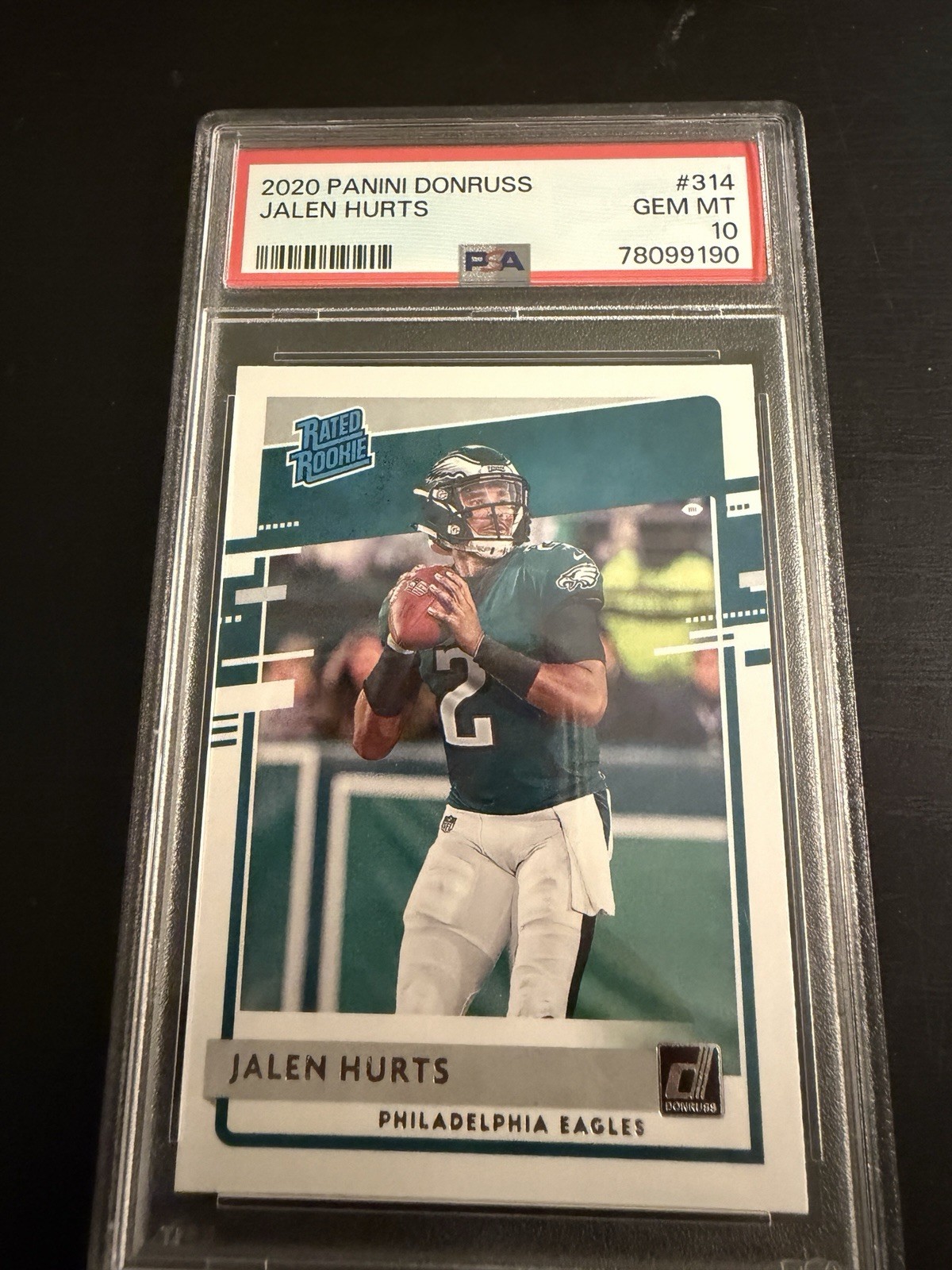 2020 Panini Donruss Jalen Hurts RC PSA 10