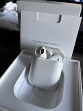 Apple AirPods Wireless Bluetooth In-Ear Earbuds w/ Charging Case, White