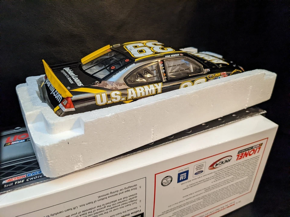 2012 Ryna Newman #39 US Army Impala 1:24 Scala Action 94 Spazzolato Metallo New - Immagine 4 di 4