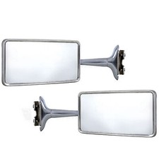 Rectangle Long Arm Peep Glass Mirror Outside Side Rear View Door Hot Rod Pair Rectangle Long Arm Peep Glass Mirror Outside Side Rear View Door Hot Rod Pair