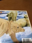 Woodcraft Construction Kit 3D Polar Bear Puzzle 46 Pieces New Sealed — photo 3