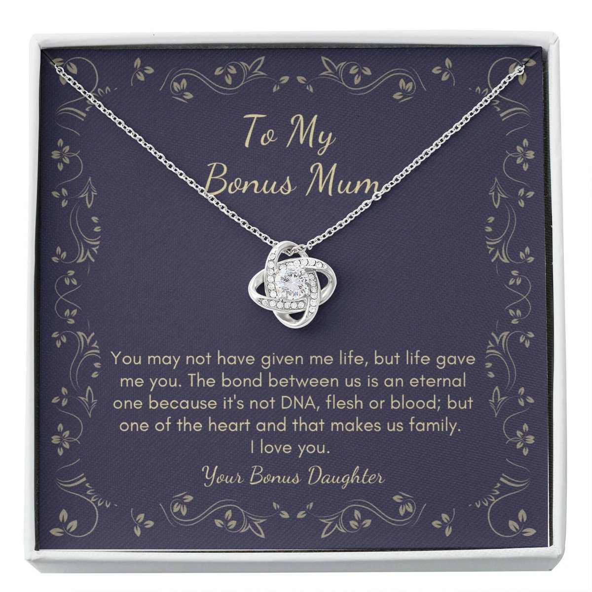 White gold mum necklace deals