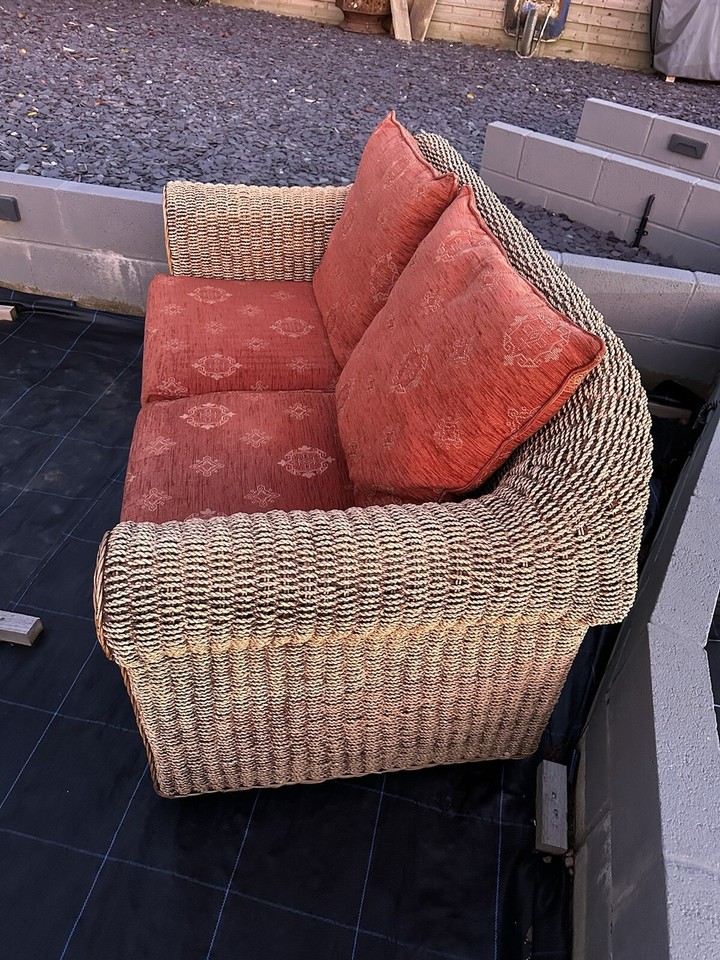 Cane Outdoor/Conservatory Furniture Set eBay