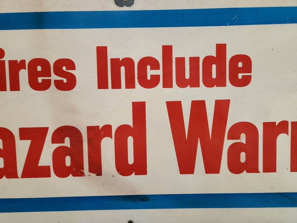 1VINTAGE ORIGINAL ANTIQUE GAS OIL GENERAL STORE ATLAS METAL SIGN NICE