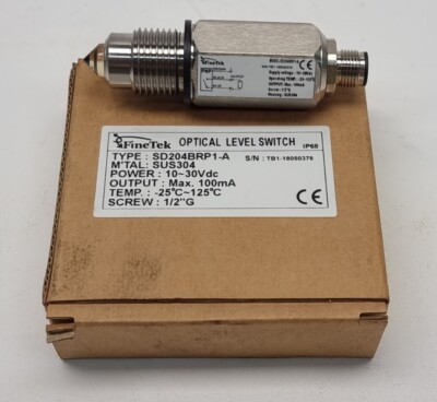 Finetek SD Optical Switch SUS304 1/2''G PNP N.O. SD204BRP1-A - Epiroc 222334206