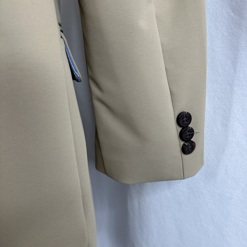 Izod Stretch Beige Khaki Sport Coat Blazer Boys Size 20 Regular - Picture 7 of 11