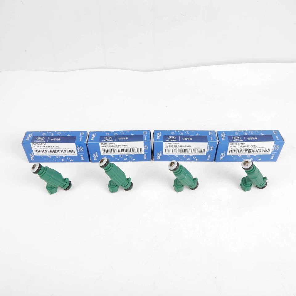 3531037150 NEW Fits For Hyundai Accent Sonata Kia Optima 4Pcs OEM Fuel Injector Foto 2 de 4