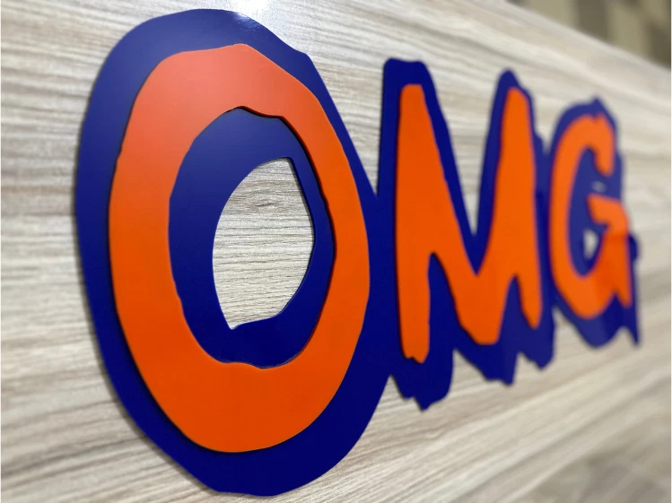 OMG LARGE size 24 inch Mets baseball 3D SIGN ART man cave NEW York + DTF Sticker - Image 4 of 4