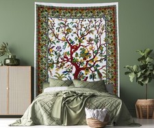 Tree of Life Wall Hanging Tapestry Cotton Bohemian Dorm Living Room Bedspread