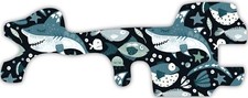 Blue Teal Shark Fish Sea Star Vinyl Wrap For Doc Band Helmet Baby Cranial Helmet