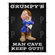 Grumpy's Man Cave Metal SIGN RETRO Kitchen GARAGE BAR PUB MAN CAVE