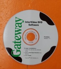                 Gateway Intervideo DVD Software Version 1.4 2002 CD Disc