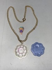 Vtg Polly Pocket - FLUTTER FAIRY LOCKET NECKLACE Complete 1993 Blue Bird