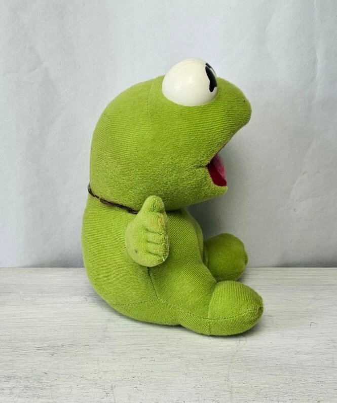 Juguete de peluche de colección Baby Kermit coleccionable Jim Henson Muppets Stuffed Frog 1987 Foto 2 de 4