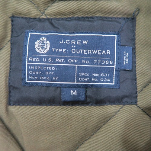 J Crew Vest Mens Medium Black Quilted Puffer Outerwear Full Zip Outdoors Hiking - Bild 2 von 8