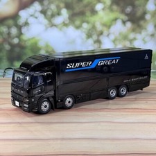 Camión tractor Mitsubishi FUSO Super Great escala 1/43 modelo diecast negro juguete