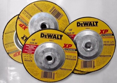 DEWALT DW8815 5'' x 1/4'' x 5/8''-11 XP Metal Stainless Grinding Wheel 5pcs. USA