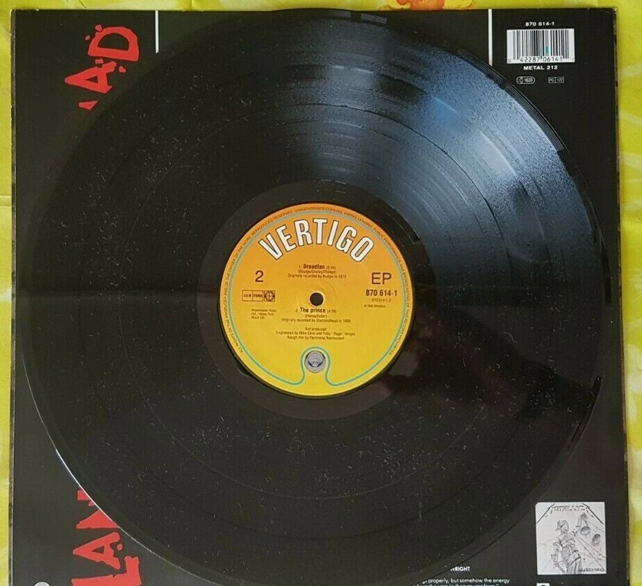 Metallica / Harvester of Sorrow /12" Maxi Single Vinyl Original 1988 / 870-614-1 - Bild 4 von 4