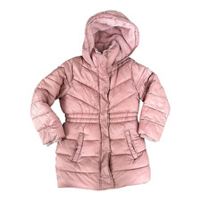 Vintage Y2K Abercrombie Fitch Girls Pink Sherpa Lined Puffer Jacket Size 7/8