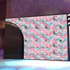 12PCS Flower Wall Panel Artificial Flower Wall Backdrop Plant Wall For Party USA
