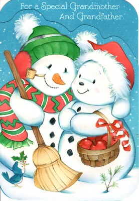 Merry Christmas Grandma God Bless You Poinsettia Hallmark Card