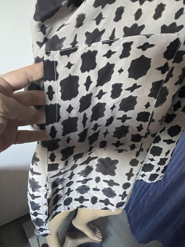 Túnica HUMANOID 100% seda S-L gris de gran tamaño dos bolsillos - Imagen 6 de 11