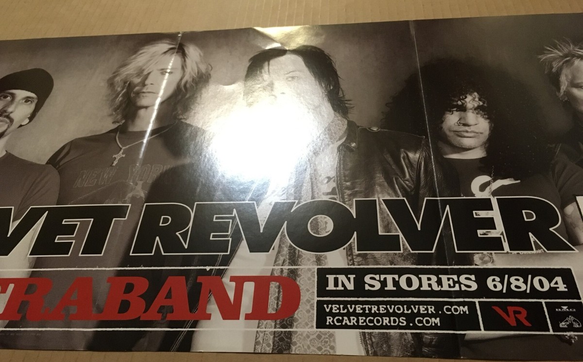 Guns N Roses VELVET REVOLVER Double Sided BANNER PROMO POSTER for