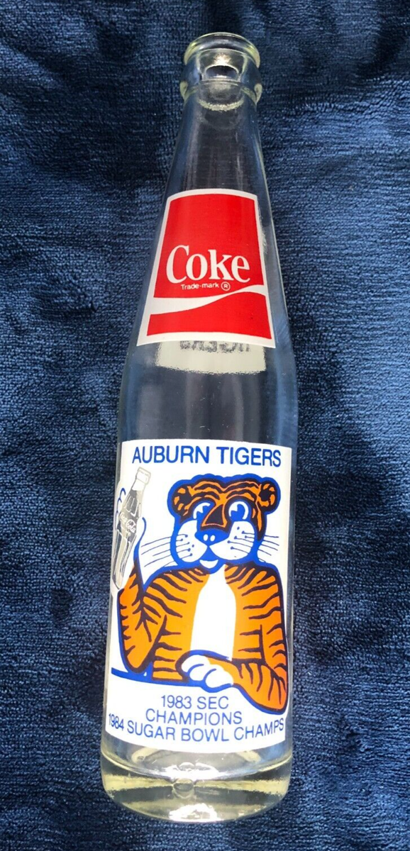 Auburn Tigers 1983 SEC & 1984 Sugar Bowl Champions Coca Cola 10 oz