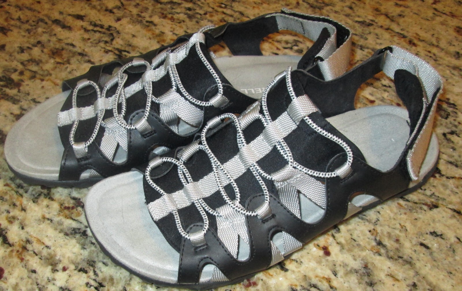 SANDALI BUNGEE DONNA MERRELL SELECT GRIP NERO GRIGIO TAGLIA 8