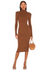 ASTR the Label Abilene Sweater Dress in Nutmeg Small Womens Knit Bodycon