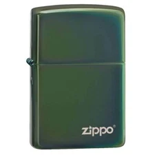 Zippo Windproof Lighter Classic High Polish Green with Zippo Logo (28129ZL)