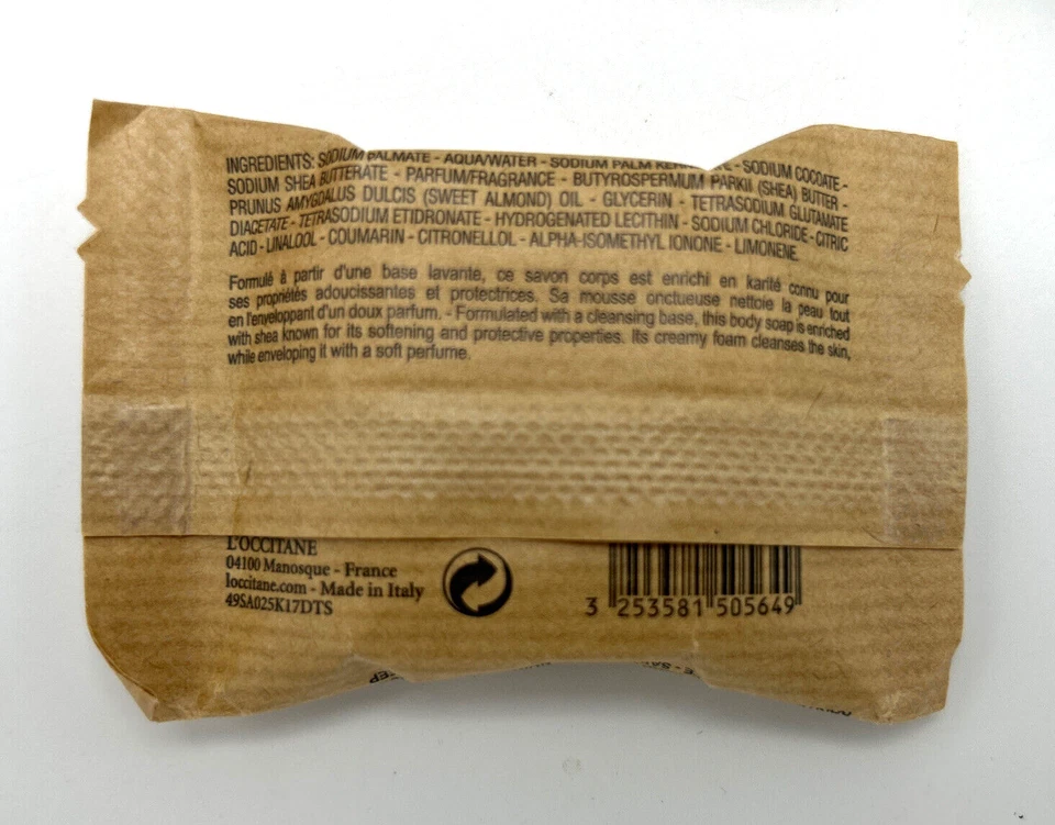 L'Occitane en Provence 3 piezas Juego de regalo de viaje Jabón Cremas de manos en bolsa de tela Foto 4 de 4